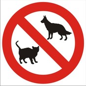 Zákaz vstupu psůma kočkám1